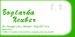 boglarka neuber business card